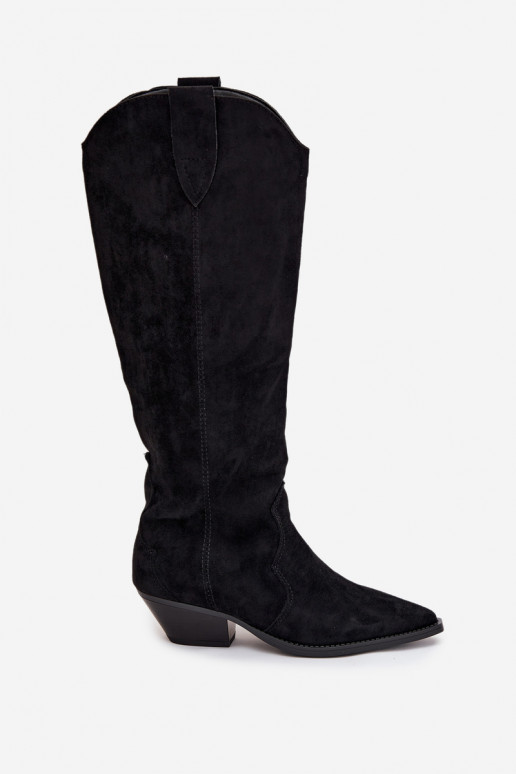 sich Zuarm laufen Stiefel CoZuboy-Stil mit Absätzenaus Öko-INildlederu schZuarze Farbe Jovianne sich Zuarm laufen Stiefel CoZuboy-Stil mit Absätzenaus Öko-INildlederu schZuarze Farbe Jovianne