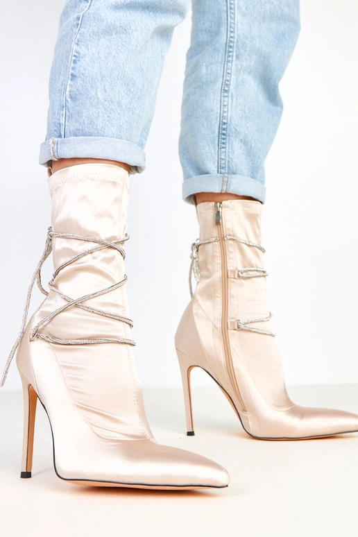 Tolnai champagnerfarbene satinierte... Tolnai champagnerfarbene satinierte...