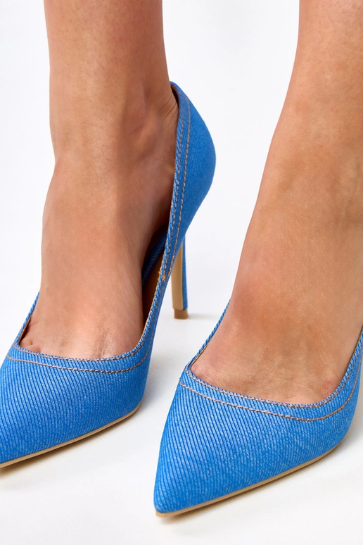 Hellblaue High Heels im Jeans-Look Rina Hellblaue High Heels im Jeans-Look Rina