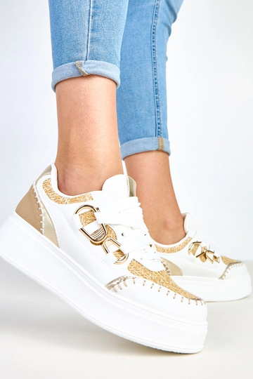 Sandfarbene Sneakers mit... 2