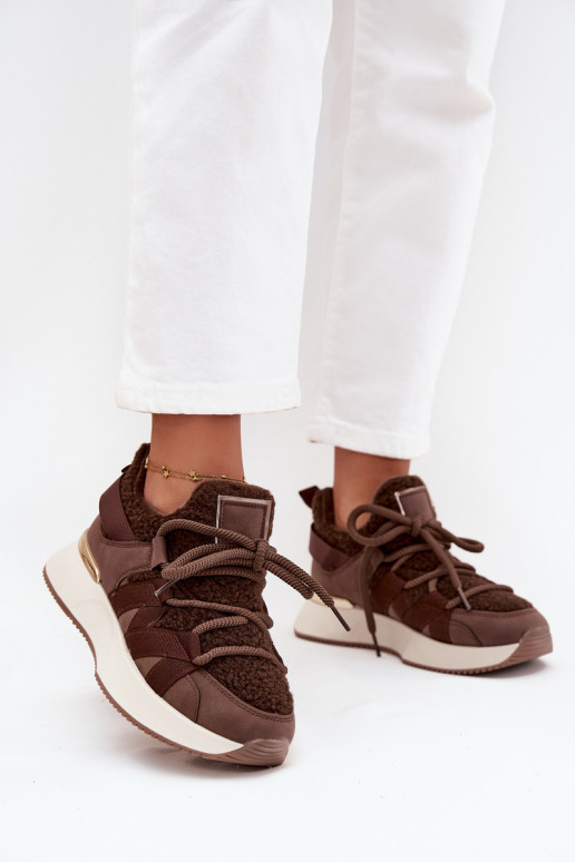 sich Zuarm laufen Sneakers Stilvollllschuhe Feminin mit einer Plattform braune Farbe Juvira sich Zuarm laufen Sneakers Stilvollllschuhe Feminin mit einer Plattform braune Farbe Juvira