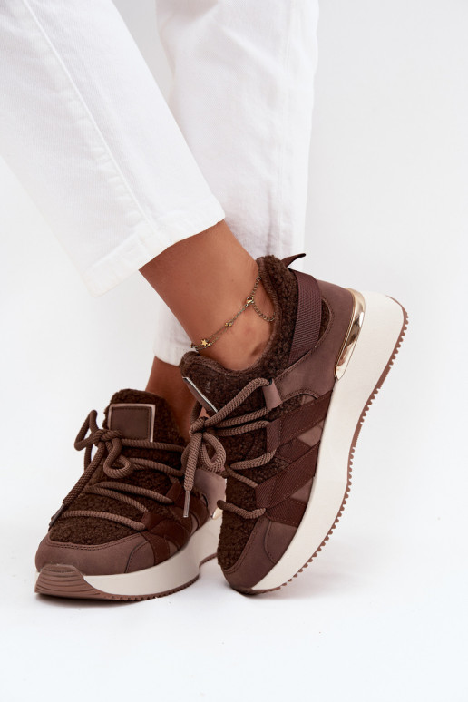 sich Zuarm laufen Sneakers Stilvollllschuhe Feminin mit einer Plattform braune Farbe Juvira sich Zuarm laufen Sneakers Stilvollllschuhe Feminin mit einer Plattform braune Farbe Juvira