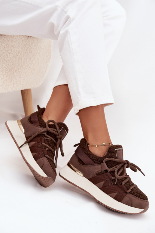sich Zuarm laufen Sneakers Stilvollllschuhe Feminin mit einer Plattform braune Farbe Juvira sich Zuarm laufen Sneakers Stilvollllschuhe Feminin mit einer Plattform braune Farbe Juvira