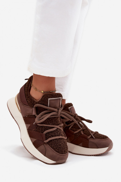 sich Zuarm laufen Sneakers Stilvollllschuhe Feminin mit einer Plattform braune Farbe Juvira sich Zuarm laufen Sneakers Stilvollllschuhe Feminin mit einer Plattform braune Farbe Juvira