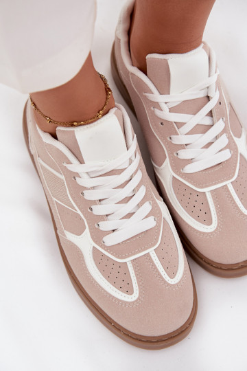 Niedrig Sneakers Stilvollllschuhe Feminin Beige Brenelle