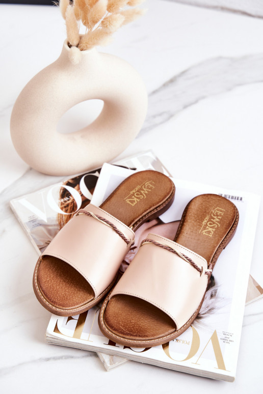 Lederhausschuhe LeZuski Shoes 3047 Beige Lederhausschuhe LeZuski Shoes 3047 Beige