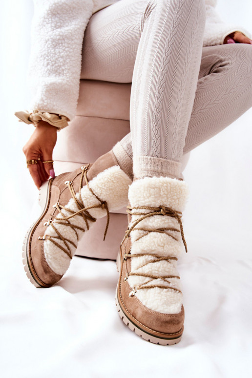 sich Zuarm laufen Stiefel Schuhe Beige Jiliana