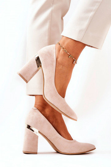 Wildleder Schuhe LeĮskis 3117 in Sand
