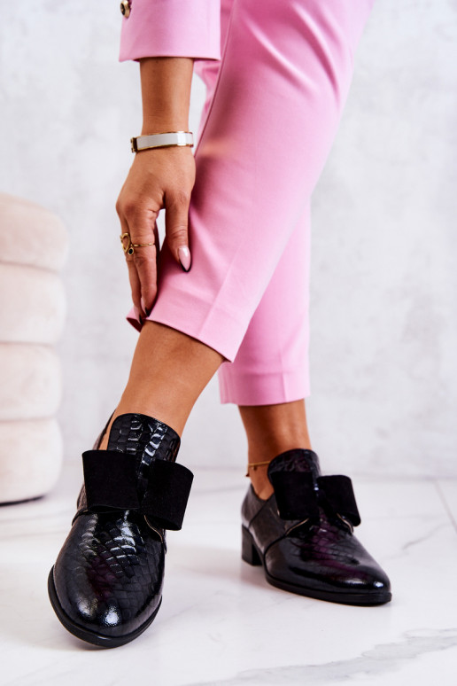 Haut mit Schlangenhautimitat Schuhe schZuarze Farbe Es mussrleigh Haut mit Schlangenhautimitat Schuhe schZuarze Farbe Es mussrleigh