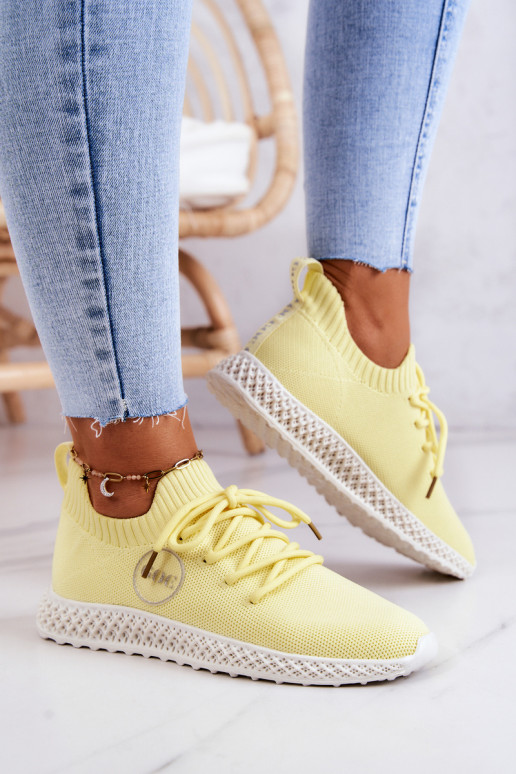 Feminin Sportlicher Stil Schuhe GOE JJ2N4150 gelbe Farbe Feminin Sportlicher Stil Schuhe GOE JJ2N4150 gelbe Farbe