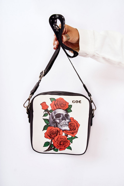 Leder Geldbörse Briefträger IN Drucken GOE ZNJ012 SchZuarz und-INeiß Leder Geldbörse Briefträger IN Drucken GOE ZNJ012 SchZuarz und-INeiß