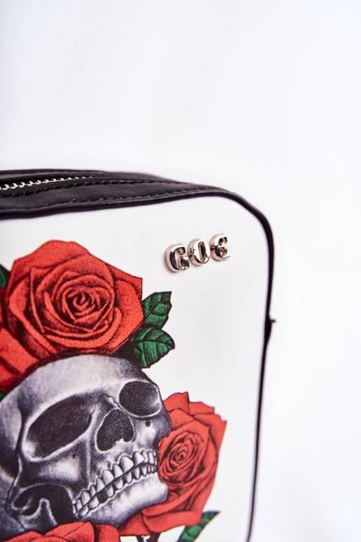 Leder Geldbörse Briefträger IN Drucken GOE ZNJ012 SchZuarz und-INeiß Leder Geldbörse Briefträger IN Drucken GOE ZNJ012 SchZuarz und-INeiß