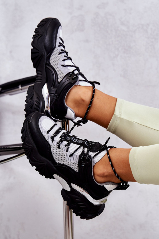 Feminin Turnschuhe Memory Foam System Big Star KK274053 SchZuarz und-graue Farbe Feminin Turnschuhe Memory Foam System Big Star KK274053 SchZuarz und-graue Farbe