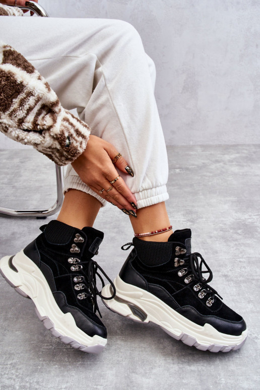 Feminin Groß Turnschuhe GOE KK2N4098 schZuarze Farbe Feminin Groß Turnschuhe GOE KK2N4098 schZuarze Farbe