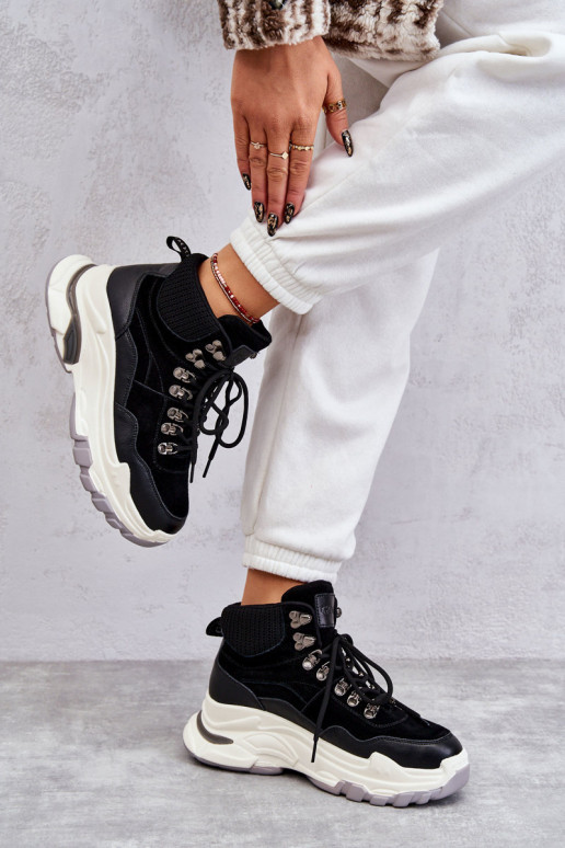 Feminin Groß Turnschuhe GOE KK2N4098 schZuarze Farbe Feminin Groß Turnschuhe GOE KK2N4098 schZuarze Farbe