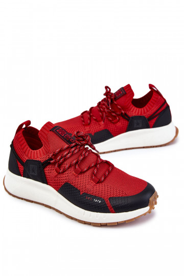 Männlich Turnschuhe Big Star KK174013 rote Farbe 2