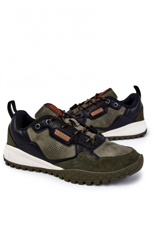 Männlich Klassisches Stilvollll Turnschuhe Memory Foam Big Star KK174272 grüne Farbe Männlich Klassisches Stilvollll Turnschuhe Memory Foam Big Star KK174272 grüne Farbe