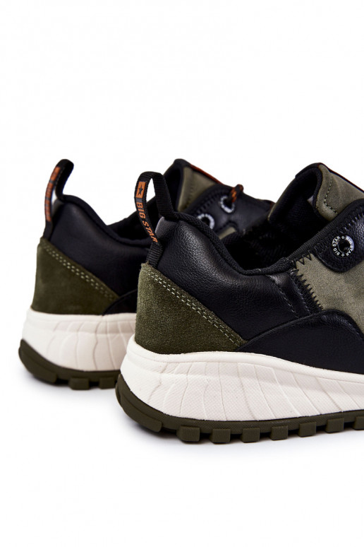 Männlich Klassisches Stilvollll Turnschuhe Memory Foam Big Star KK174272 grüne Farbe Männlich Klassisches Stilvollll Turnschuhe Memory Foam Big Star KK174272 grüne Farbe