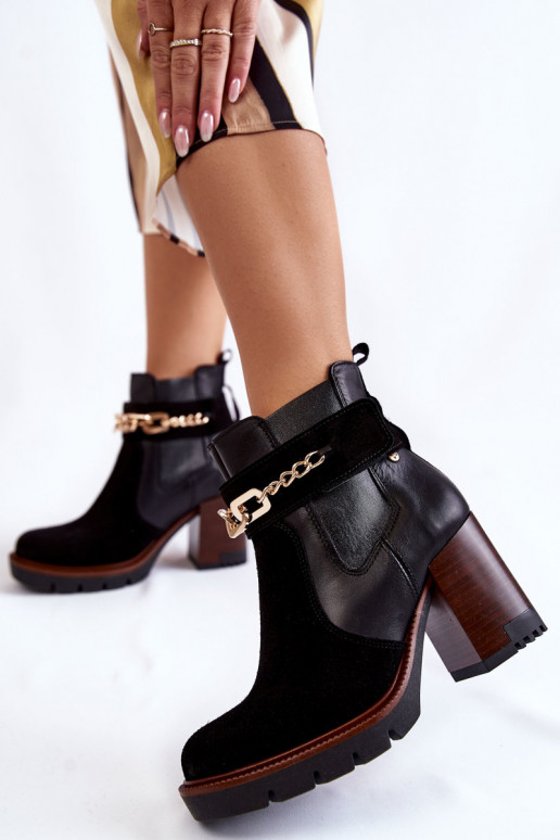 Damenstiefel Es mussciejka 05781-01 schZuarze Farbe