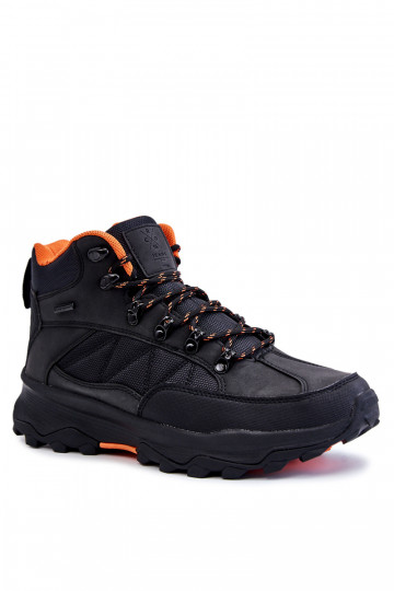 Herren gefütterte Wanderschuhe Cross Jeans KK1R4018C schwarz