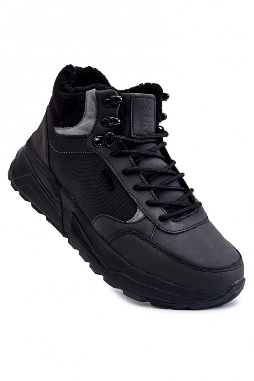 Männlich Beheizte INanderschuhe Cross Jeans KK1R4031C schZuarze Farbe