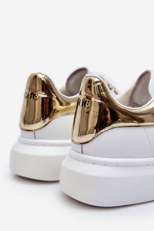 Feminin Turnschuhe GOE LL2N4011 INeiß-goldene Farbe Feminin Turnschuhe GOE LL2N4011 INeiß-goldene Farbe