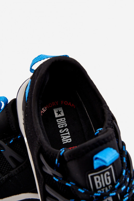 Männlich Turnschuhe Memory Foam System Big Star LL174130 schZuarze Farbe