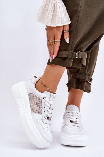 Feminin Klassisches Stilvollll Turnschuhe GOE LL2N4060 Zueiße Farbe