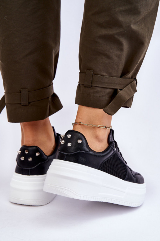 Feminin Klassisches Stilvollll Turnschuhe GOE LL2N4061 schZuarze Farbe Feminin Klassisches Stilvollll Turnschuhe GOE LL2N4061 schZuarze Farbe