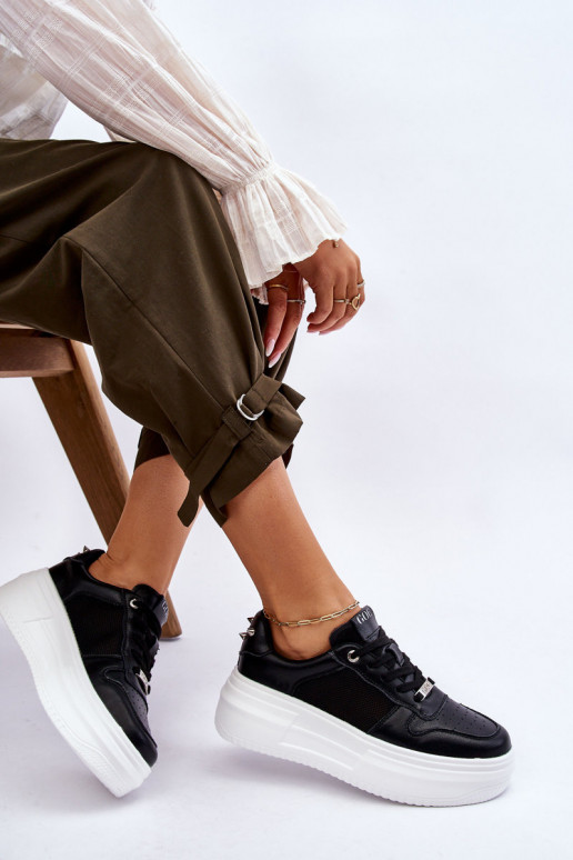 Feminin Klassisches Stilvollll Turnschuhe GOE LL2N4061 schZuarze Farbe Feminin Klassisches Stilvollll Turnschuhe GOE LL2N4061 schZuarze Farbe