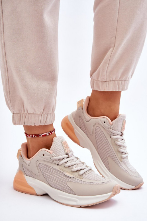 Bequeme Turnschuhe Memory Foam System Big Star LL274336 Beige Bequeme Turnschuhe Memory Foam System Big Star LL274336 Beige