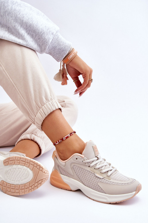 Bequeme Turnschuhe Memory Foam System Big Star LL274336 Beige Bequeme Turnschuhe Memory Foam System Big Star LL274336 Beige