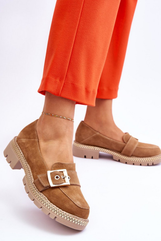 Modisch INildledermokassins Beige Eloisa Modisch INildledermokassins Beige Eloisa