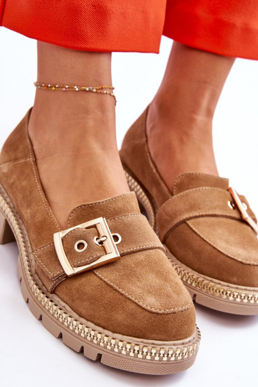 Modisch INildledermokassins Beige Eloisa Modisch INildledermokassins Beige Eloisa