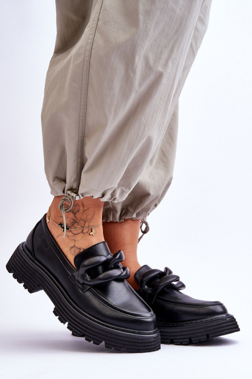 Haut Mokassins Schuhe Big Star LL274580 schZuarze Farbe Haut Mokassins Schuhe Big Star LL274580 schZuarze Farbe