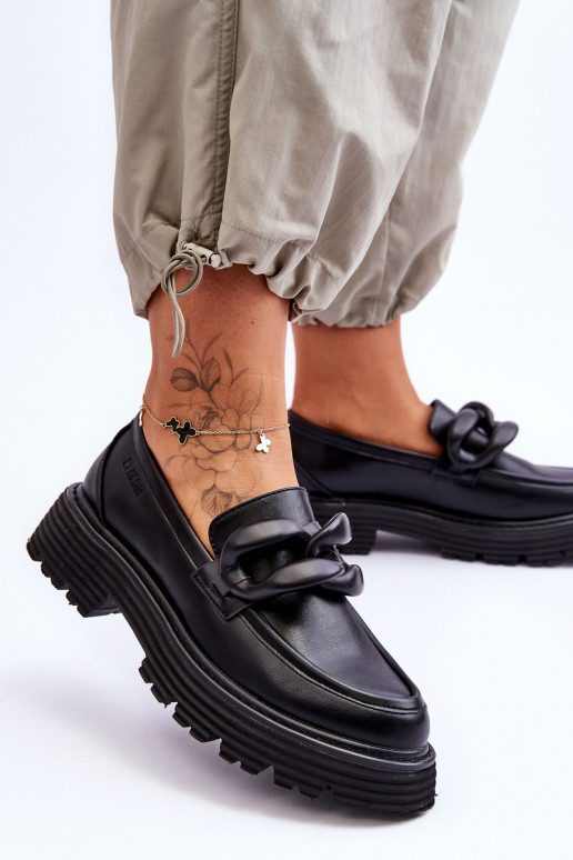 Haut Mokassins Schuhe Big Star LL274580 schZuarze Farbe Haut Mokassins Schuhe Big Star LL274580 schZuarze Farbe