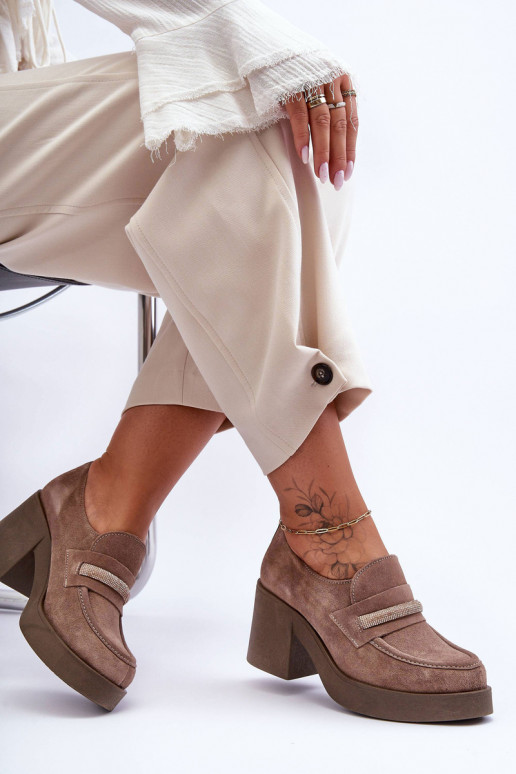 aus INildleder Schuhe mit Absätzen mit Ornamenten Beige Lemar Gelanor aus INildleder Schuhe mit Absätzen mit Ornamenten Beige Lemar Gelanor