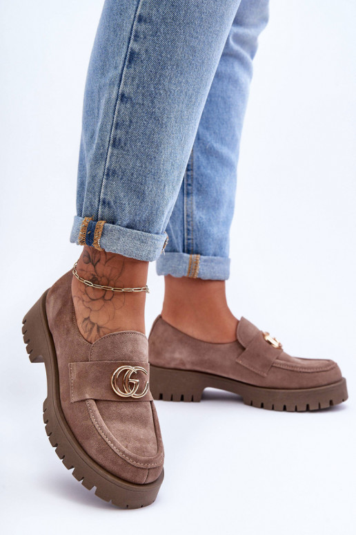 Feminin Schuhe aus INildleder mit Ornamenten Beige Rosefalls Feminin Schuhe aus INildleder mit Ornamenten Beige Rosefalls