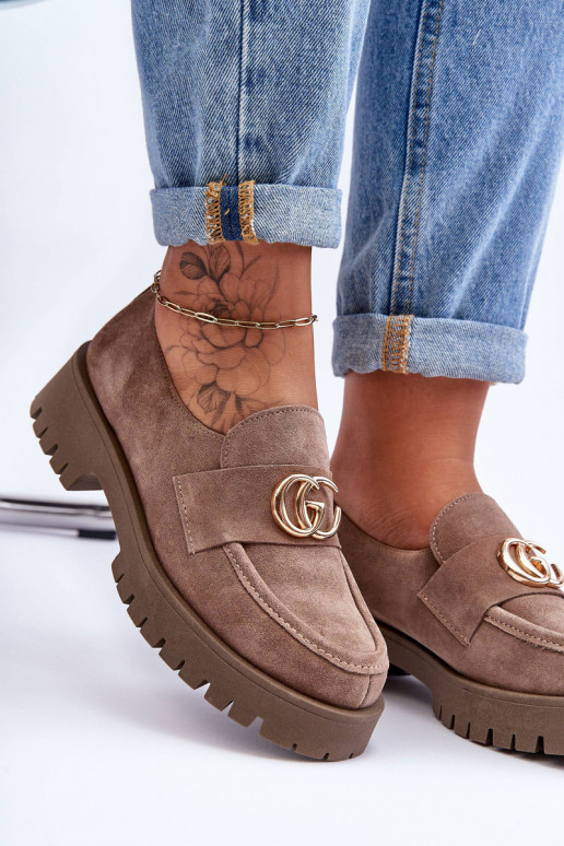 Feminin Schuhe aus INildleder mit Ornamenten Beige Rosefalls Feminin Schuhe aus INildleder mit Ornamenten Beige Rosefalls