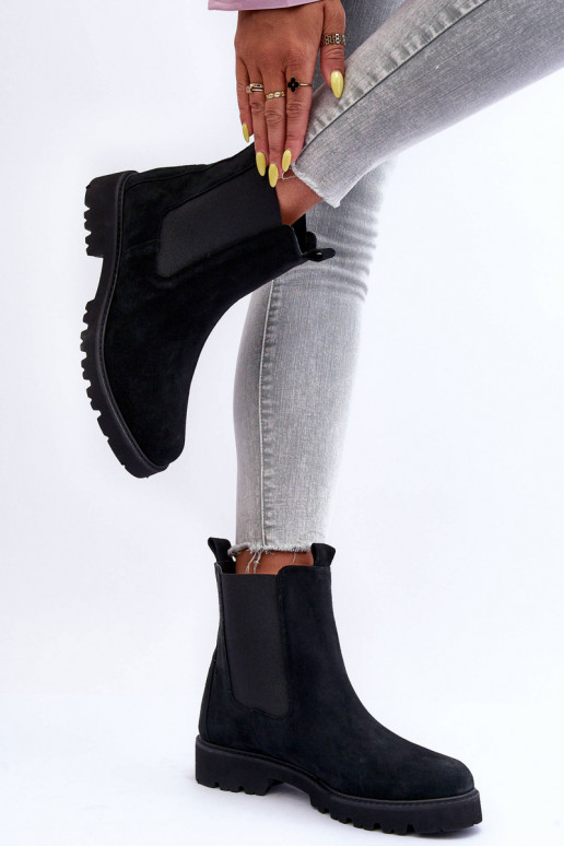 aus INildleder stylische Stiefel schZuarze Farbe Nicole 2672 aus INildleder stylische Stiefel schZuarze Farbe Nicole 2672