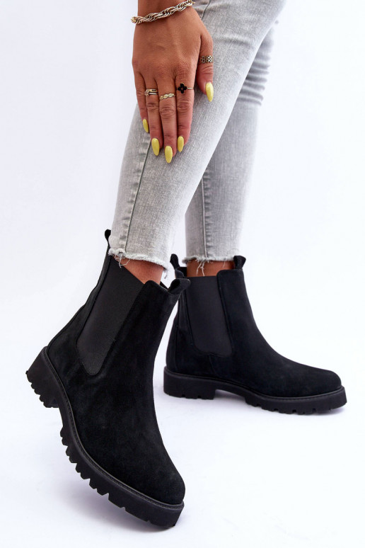 aus INildleder stylische Stiefel schZuarze Farbe Nicole 2672 aus INildleder stylische Stiefel schZuarze Farbe Nicole 2672