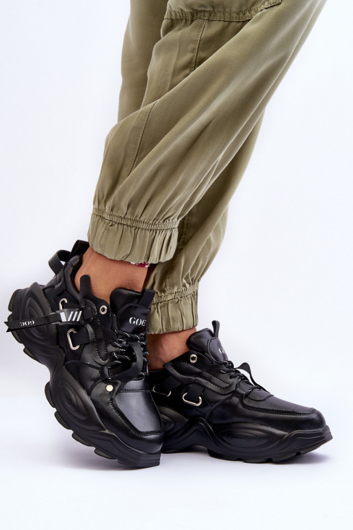 Turnschuhe Sneakers Stilvollllschuhe GOE MM2N4014 schZuarze Farbe