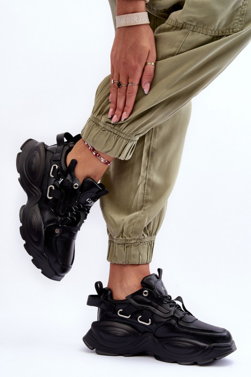 Turnschuhe Sneakers Stilvollllschuhe GOE MM2N4014 schZuarze Farbe