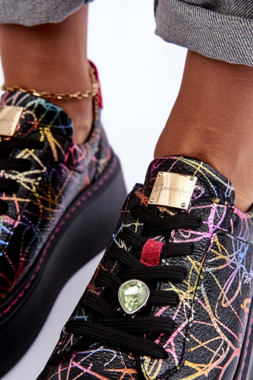 Haut Turnschuhe mit einer Plattform Es mussciejka 06191-39 Verschiedene Farben