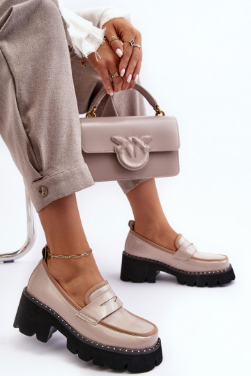 Haut Feminin Mokassins D&A MR870-32 Beige 2
