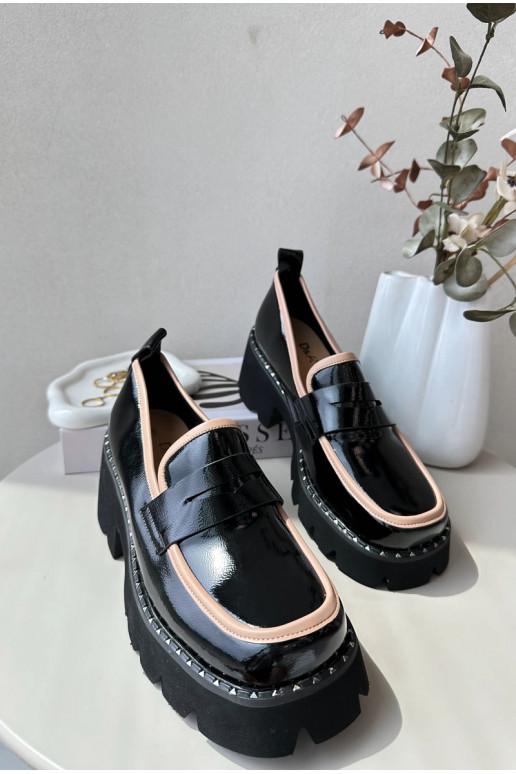 Haut Feminin Mokassins D&A MR870-32 schZuarze Farbe Haut Feminin Mokassins D&A MR870-32 schZuarze Farbe