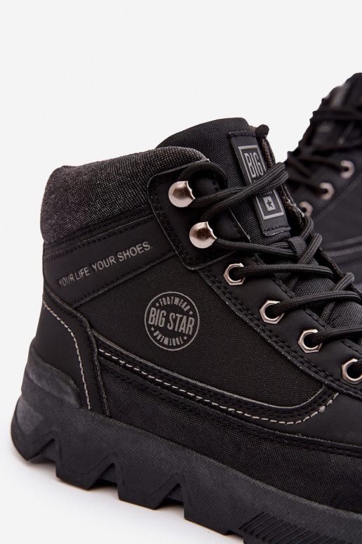 Männlich INanderstiefel schZuarze Farbe Big Star MM174016 Männlich INanderstiefel schZuarze Farbe Big Star MM174016