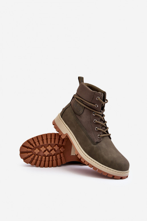 Männlich Stiefel Schuhe Memory Foam Khaki-Farbe Big Star KK174205 Männlich Stiefel Schuhe Memory Foam Khaki-Farbe Big Star KK174205