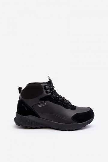 Männliche Warmfutter-Wanderschuhe in schwarzer Farbe Big Star MM174334 2