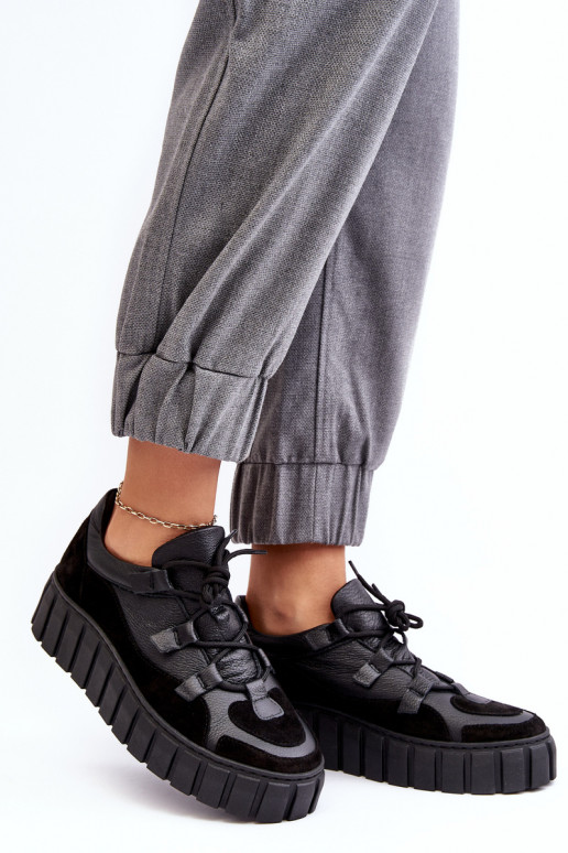 Feminin Haut Turnschuhe mit einer Plattform M01/1 Zazoo schZuarze Farbe Feminin Haut Turnschuhe mit einer Plattform M01/1 Zazoo schZuarze Farbe